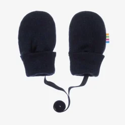 Joha Gloves & Mittens|Gloves & Mittens*Blue Merino Wool Baby Mittens