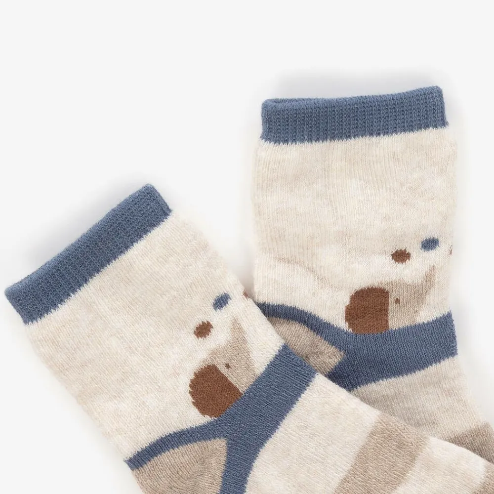 Mayoral Newborn Socks|Socks*Blue Organic Cotton Baby Socks (4 Pack)