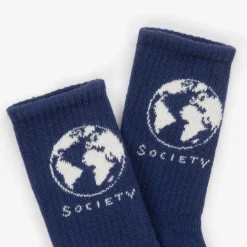 Mini Rodini Socks*Blue Organic Cotton Society Socks