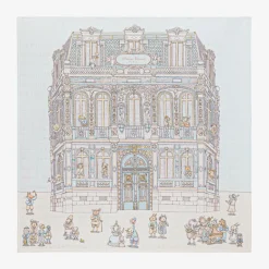 Atelier Choux Paris Gifts|Sleeping Accessories*Blue Organic Cotton Swaddle & Bib Set