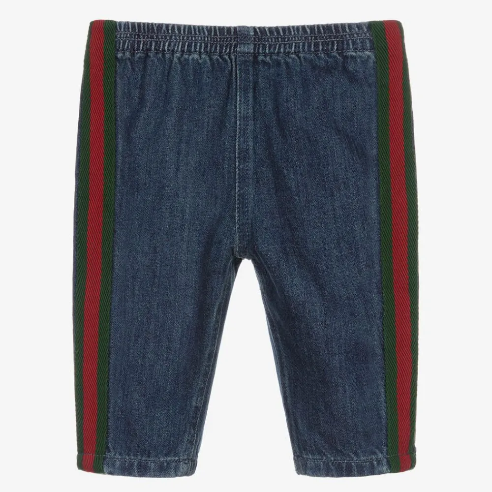 Gucci Trousers|Trousers*Blue Organic Denim Baby Trousers