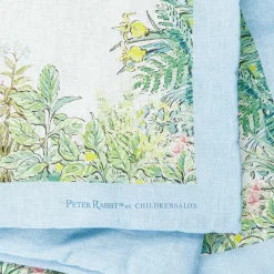 Peter Rabbit™ by Childrensalon Blankets & Shawls*Blue Padded Linen & Cotton Blanket (95cm)