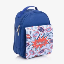 Treat Republic Lunch Accessories*Blue Personalised Superhero Lunch Bag (24cm)