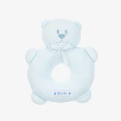 Emile et Rose Toys|Sleeping Accessories*Blue Plush Bear Rattle Toy (14cm)