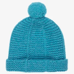 Gucci Hats*Blue Pom-Pom Wool Hat