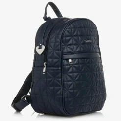 Nanán Bags*Blue Quilted Changing Backpack (34cm)