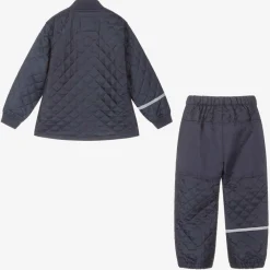 CeLaVi Coats & Jackets|Coats & Jackets*Blue Quilted Jacket & Trouser Set