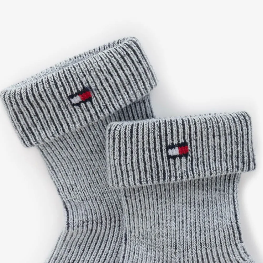 Tommy Hilfiger Socks|Socks*Blue Ribbed Cotton Baby Socks (2 Pack)