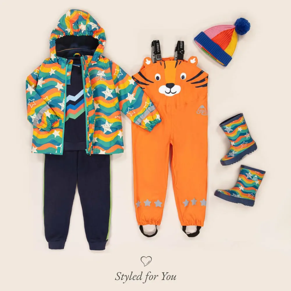 Frugi Coats & Jackets*Blue Star Print Raincoat