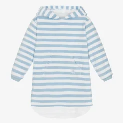 Mitty James Swimwear*Blue Stripe Cotton Towelling Robe