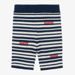 Gucci Shorts|Shorts*Blue Stripe Knitted Wool Baby Shorts