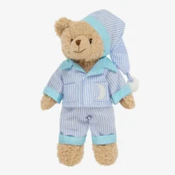Powell Craft Toys|Toys*Blue Stripe Pyjama Teddy Bear (34cm)