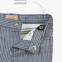 Gucci Trousers*Blue Striped Logo Jeans