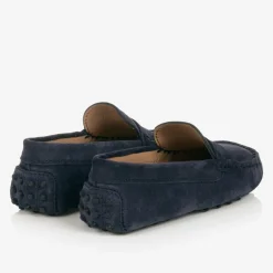 Tods Loafers & Moccasins|Loafers & Moccasins*Blue Suede Leather Gommino Moccasins