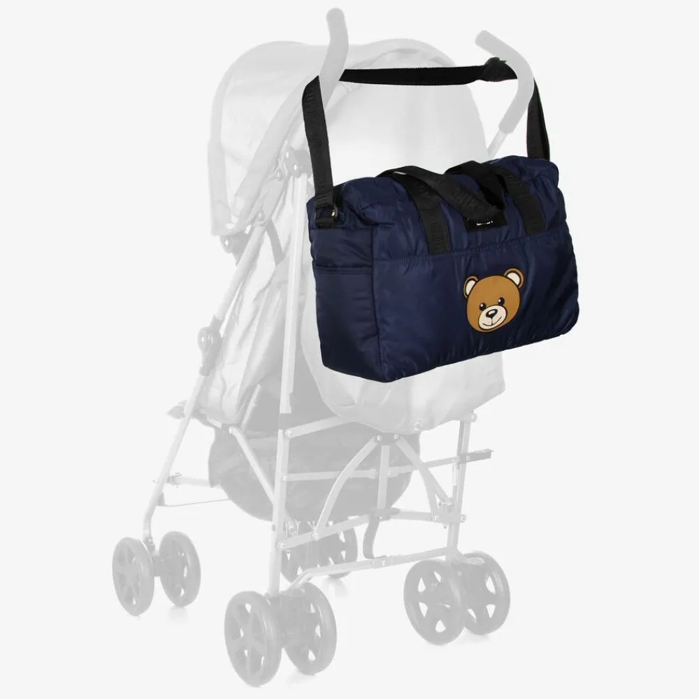 Moschino Baby Bags*Blue Teddy Bear Baby Changing Bag (40cm)