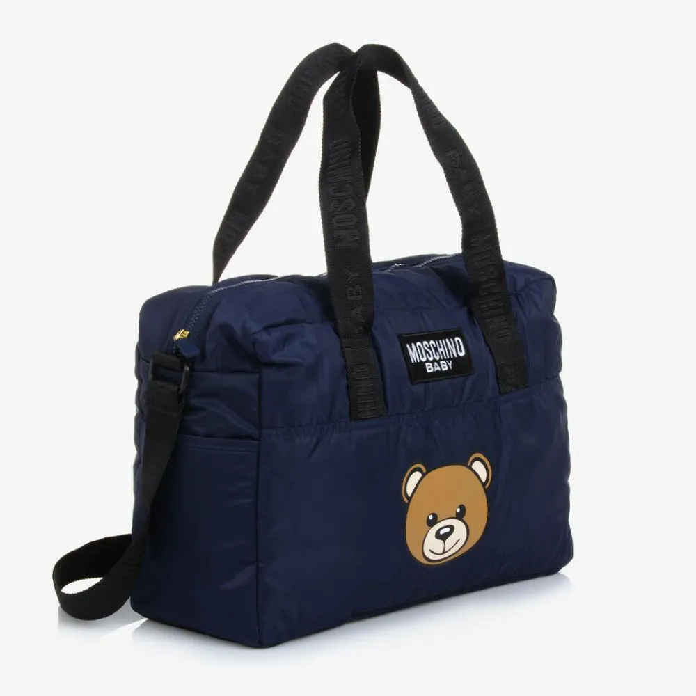 Moschino Baby Bags*Blue Teddy Bear Baby Changing Bag (40cm)