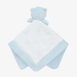Emile et Rose Sleeping Accessories*Blue Teddy Bear Cotton Doudou (30cm)