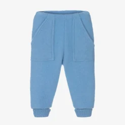Joha Trousers|Trousers*Blue Thermal Wool Joggers