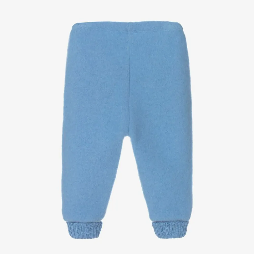 Joha Trousers|Trousers*Blue Thermal Wool Joggers