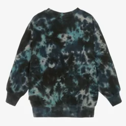Molo Tops|Tops*Blue Tie-Dye Organic Cotton Sweatshirt