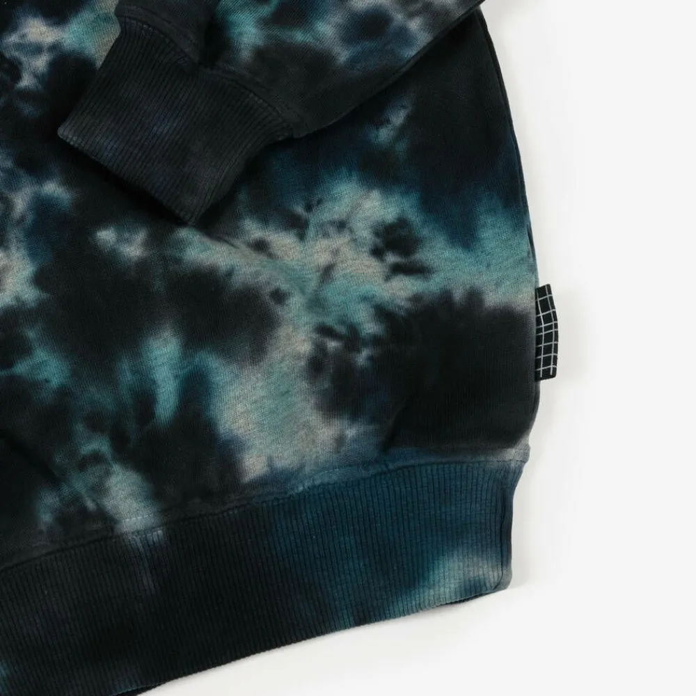 Molo Tops|Tops*Blue Tie-Dye Organic Cotton Sweatshirt
