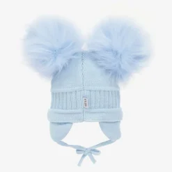 Sätila of Sweden Hats*Blue Tindra Double Pom-Pom Hat