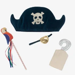 Meri Meri Costumes|Costumes*Blue Velvet Pirate Hat Costume Set