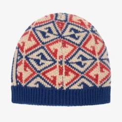 Gucci Hats*Blue Wool GG Logo Baby Hat