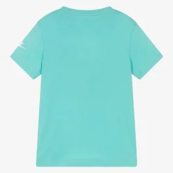 Nike Tops*Boys Aqua Green Cotton T-Shirt
