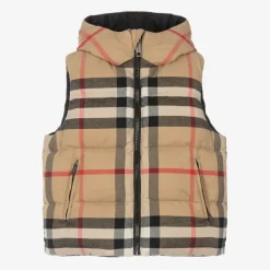 Burberry Coats & Jackets*Boys Archive Beige Reversible Down Gilet