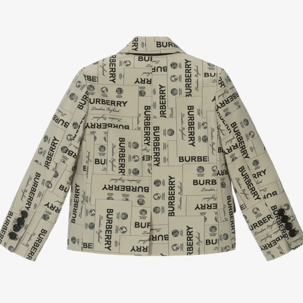 Burberry Coats & Jackets*Boys Archive Beige Twill Blazer ArchiveBeigeW23
