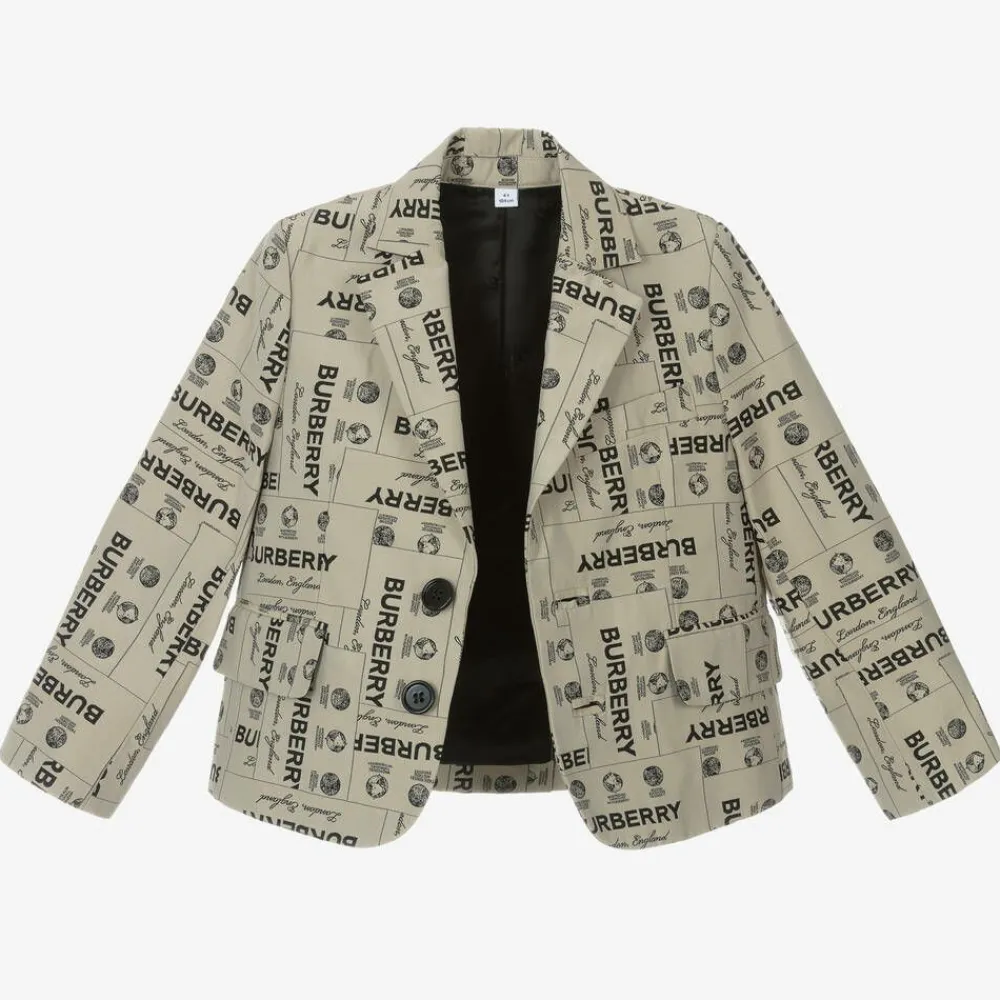 Burberry Coats & Jackets*Boys Archive Beige Twill Blazer ArchiveBeigeW23
