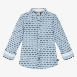 Boboli Outfit Sets*Boys Beige & Blue Needlecord Trouser Set