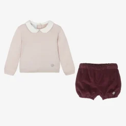 Artesanía Granlei Outfit Sets*Boys Beige & Red Shorts Set