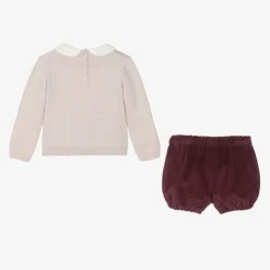 Artesanía Granlei Outfit Sets*Boys Beige & Red Shorts Set