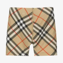 Burberry Swimwear*Boys Beige Check Swim Shorts SandCheck