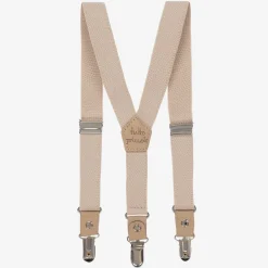 Tutto Piccolo Clothing Accessories*Boys Beige Clip-On Braces