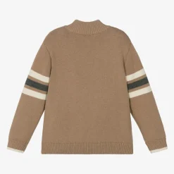 iDO Baby Tops*Boys Beige Cotton & Wool Sweater
