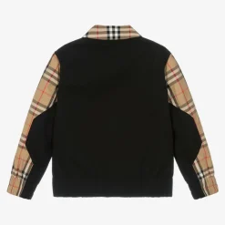 Burberry Coats & Jackets*Boys Beige Cotton Check Zip-Up Jacket