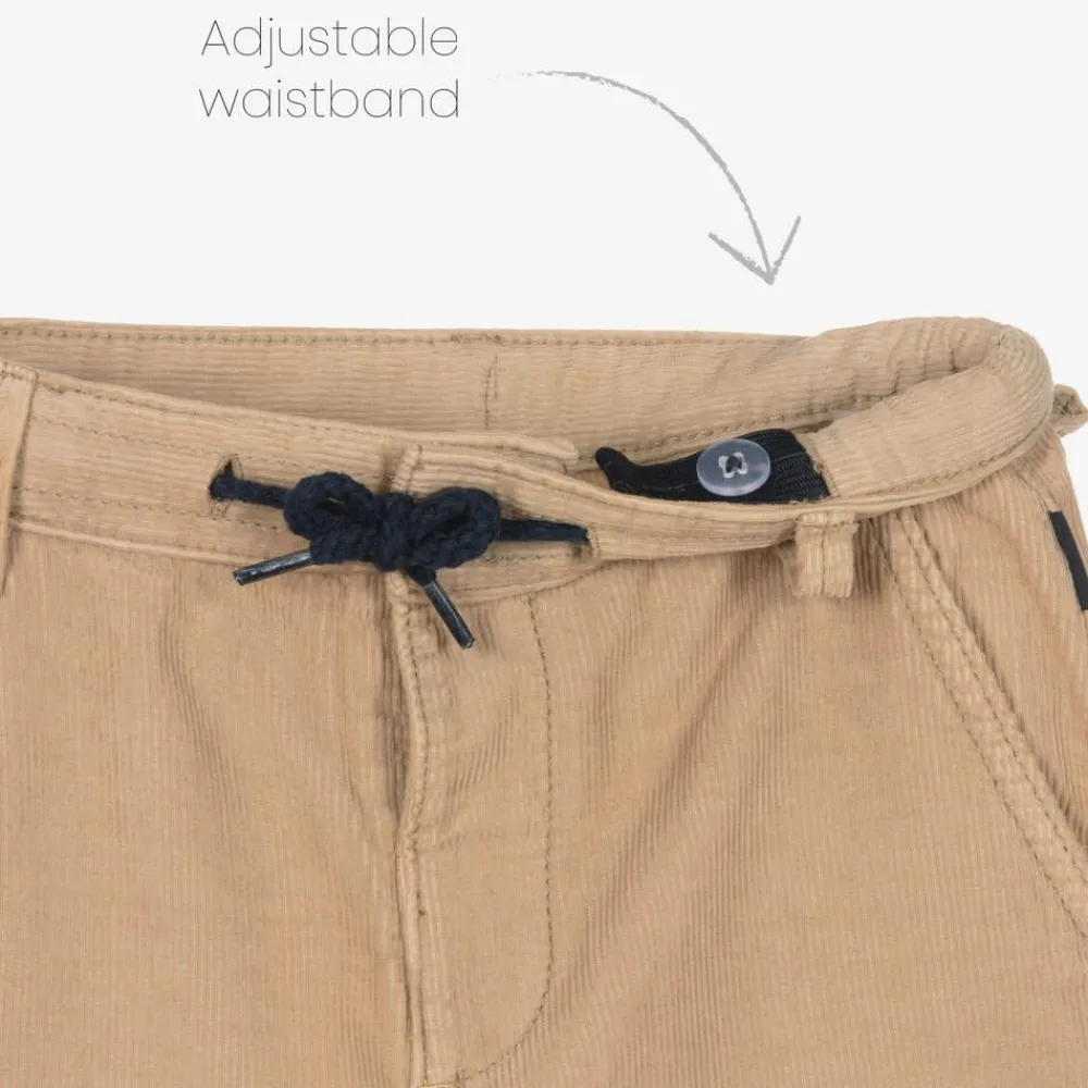 Mayoral Trousers*Boys Beige Cotton Needlecord Trousers