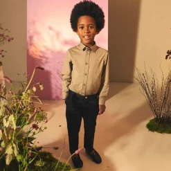 Emporio Armani Tops*Boys Beige Cotton Shirt