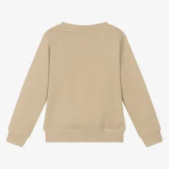 HUGO Tops*Boys Beige Cotton Sweatshirt
