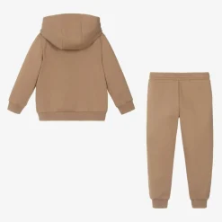 EA7 Emporio Armani Tracksuits*Boys Beige Cotton Tracksuit