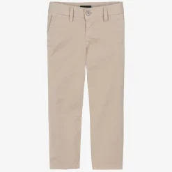 Emporio Armani Trousers*Boys Beige Cotton Trousers