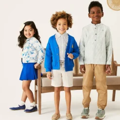 Burberry Trousers*Boys Beige Cotton Twill EKD Trousers