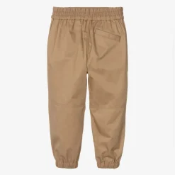 Burberry Trousers*Boys Beige Cotton Twill EKD Trousers