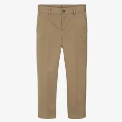 Versace Trousers*Boys Beige Gabardine Trousers
