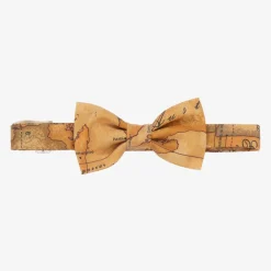 Alviero Martini Clothing Accessories*Boys Beige Geo Map Bow Tie