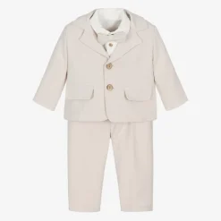 Andreeatex Suits|Suits*Boys Beige Jersey Suit