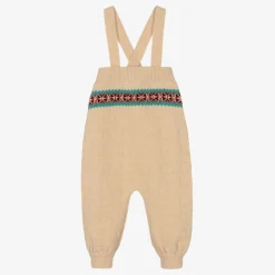 Gucci Trousers|Trousers*Boys Beige Knitted Dungarees